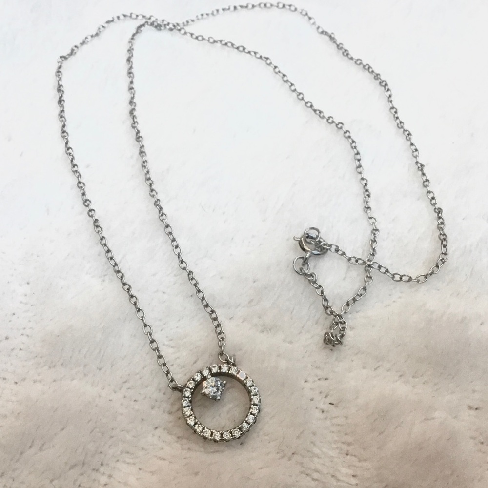 Helzberg Diamonds Infinity Circle Necklace Sterling 925